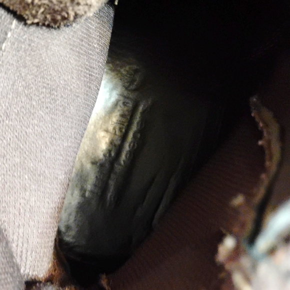 Brown and black Timberlands - boys size 4.5. zip side, lace front. - Picture 7 of 7